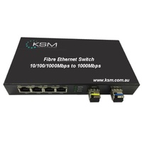 Black Friday Fibre Ethernet Switch 2 Port Fibre SFP Slot to 4 Port 10/100/1000base-T