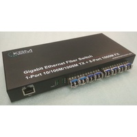 Black Friday Fibre Ethernet Switch 8 Port Fibre SFP Slot to 1 Port 10/100/1000base-T