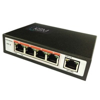 Black Friday PoE Ethernet Switch 1 to 4 PoE Type 1 Ports 10/100base-T