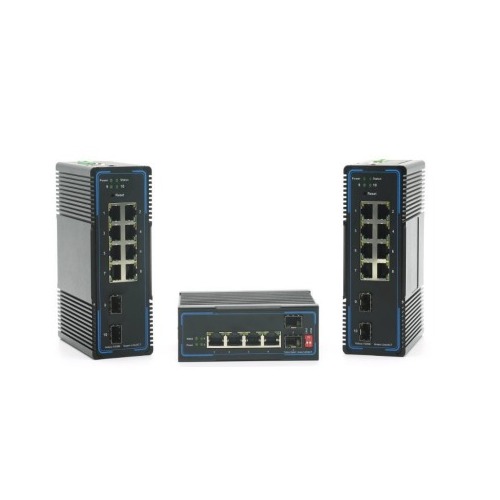 Black Friday Industrial Grade Layer 2 Managed Switch 4 Port Ethernet to 2 Port Fibre 1Gbps