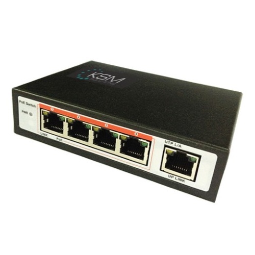 Black Friday PoE Ethernet Switch 1 to 4 PoE Type 1 Ports 10/100base-T